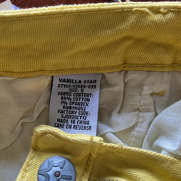 Vanilla Star Juniors Size 5 Gold Yellow White Ombré Distressed Skinny Jeans NWT - Picture 11 of 12
